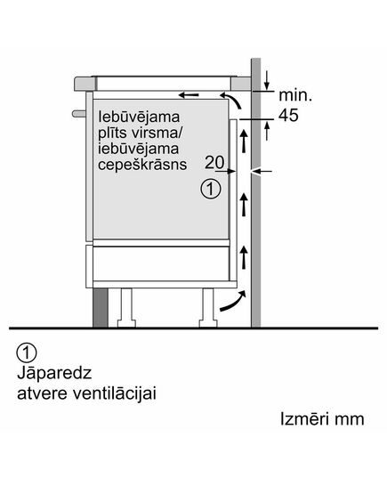 IEBŪVĒJAMĀS ELEKTRISKĀS PLĪTS VIRSMAS BOSCH PIE63KHC1Z