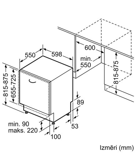 ВСТРАИВАЕМЫЕ ПОСУДОМОЕЧНЫЕ МАШИНЫ BOSCH SMV4HTX03E 60CM ВСТРАИВАЕМАЯ!