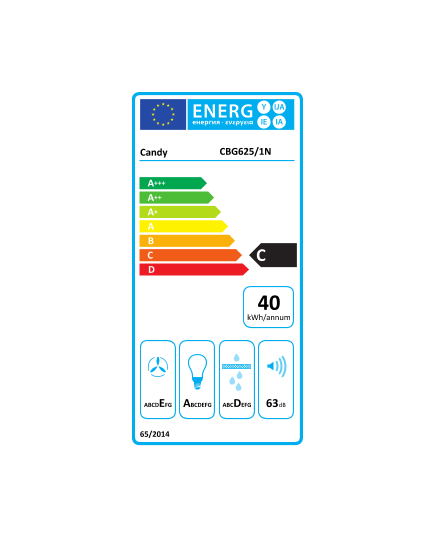 IEBŪVĒJAMIE TVAIKA NOSŪCĒJI CANDY CBG625/1N