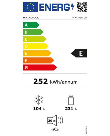 ХОЛОДИЛЬНИКИ WHIRLPOOL W7X82OOX 191.2CM NO FROST