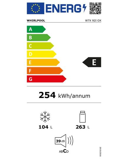 ХОЛОДИЛЬНИКИ WHIRLPOOL W7X92IOX 202.7CM NO FROST