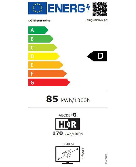 LED ТЕЛЕВИЗОРЫ LG 75QNED84A3C QNED 2025
