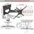КРОНШТЕЙНЫ ДЛЯ ТЕЛЕВИЗОРА BARKAN VTM464L  13"-90" TV, 4 LANKSTŲ, SU ANTENA, SIENINIS, JUODAS, LABAI ILGAS